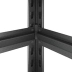 78"H 5 Tier Adjustable Shelving with Pegboard and Wheel, Heavy Duty Storage Shelves, Metal Shelving Unit Multipurpose Shelf for Warehouses, Garages, Offices, Bedrooms, Kitchens, 18"D*47.2"W*78"H